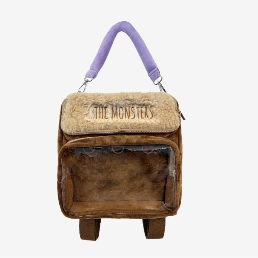 Brown and Purple Backpack